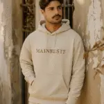 Mainbeste Men Hoodie – 2025 Beige